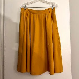 Modcloth Breathtaking Tiger Lilies MIDI Skirt